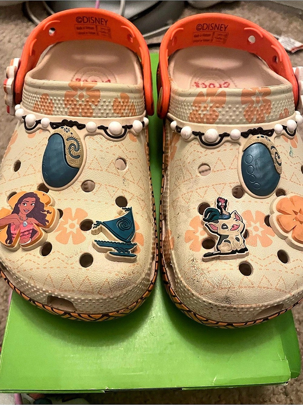 Crocs Disney Moana Classic Clog Clogs Girls US 1